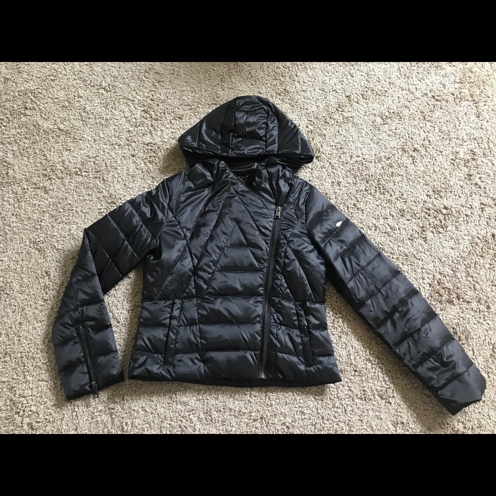 Black puffy jacket
